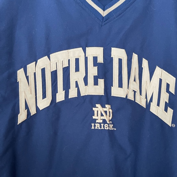 Notre Dame Navy Pull Over XL pockets - Picture 2 of 7